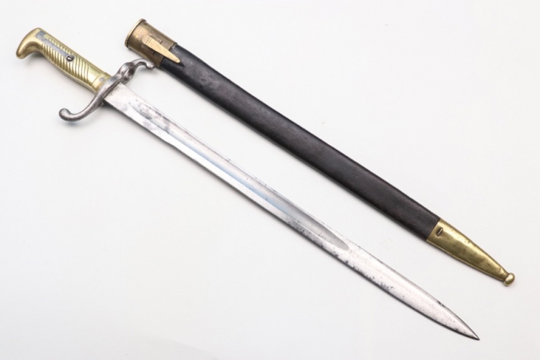 Prussia - infantry bayonet SG 71 "66.RB 6.57" - P.D. Lüneschloss