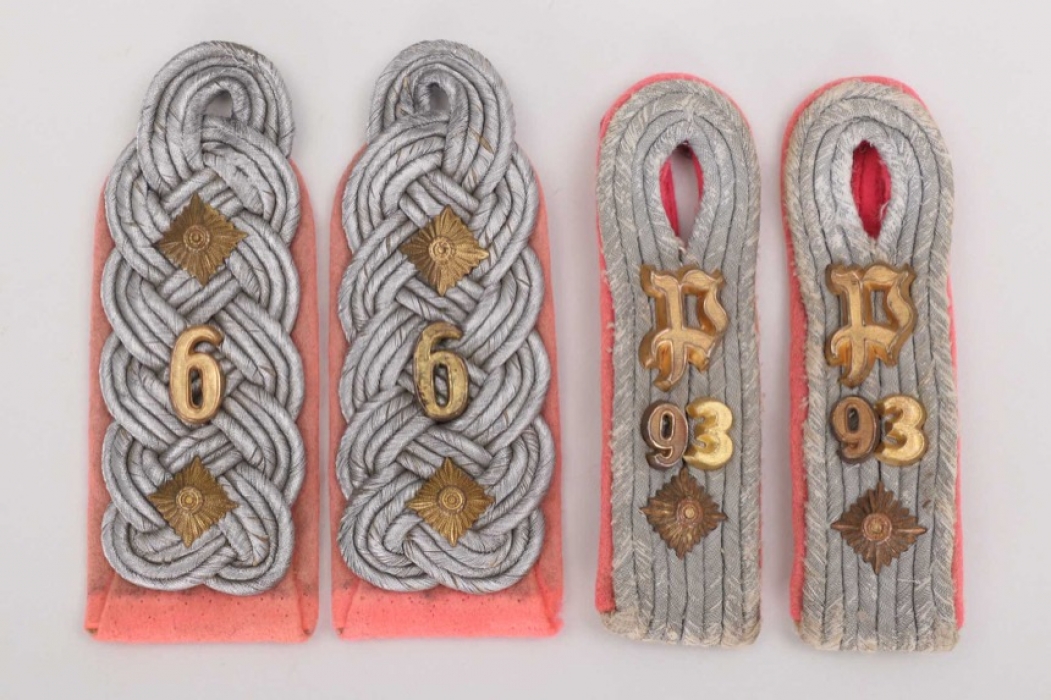 Heer Panzer two pairs of officers' shoulder boards