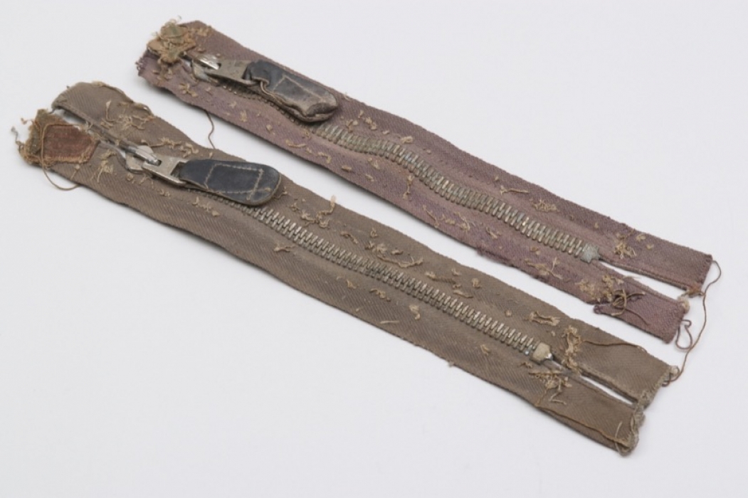 2 x Luftwaffe jumping smock zippers