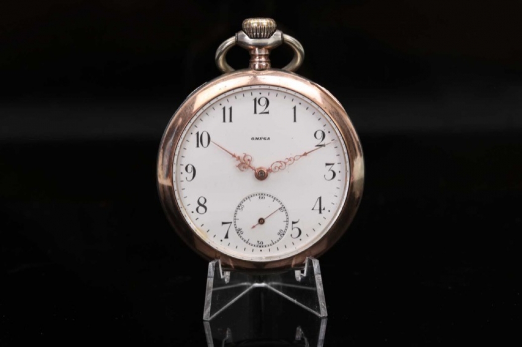 Omega - Silver pocket watch