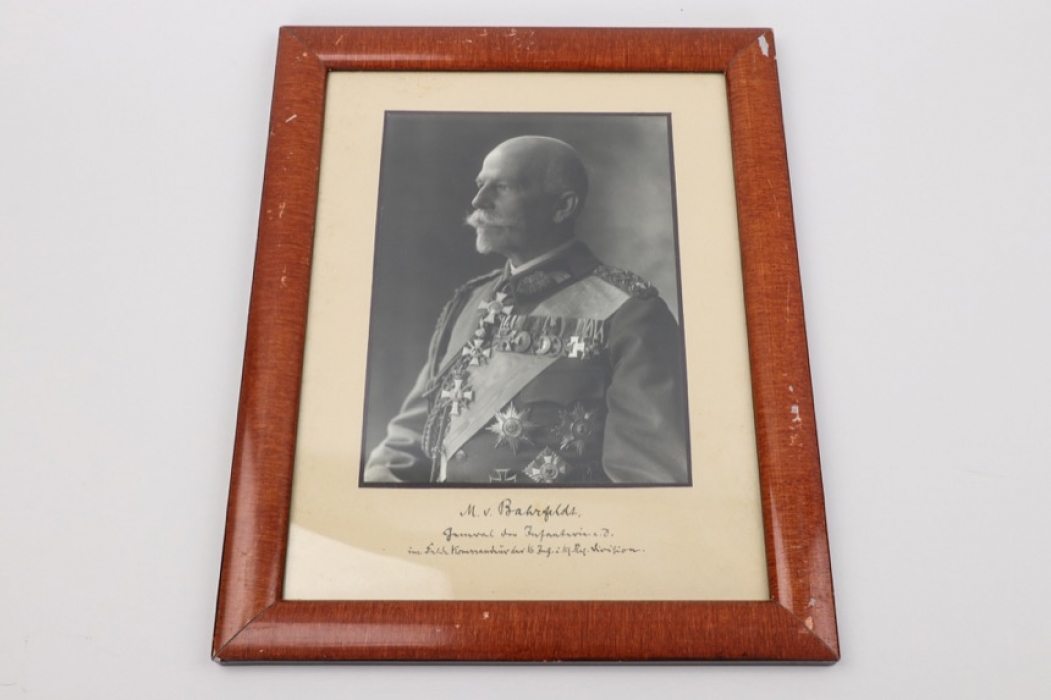 von Bahrfeldt, Max - hand-signed portrait photo