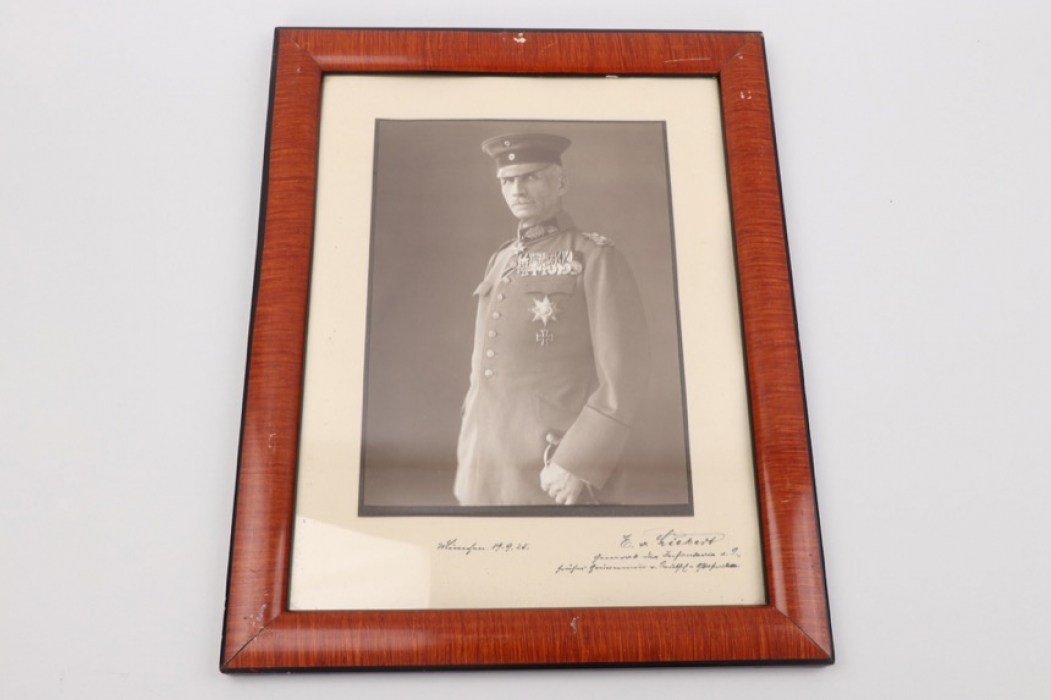 von Liebert, Eduard - Pour le Mèrite winner signed portrait photo