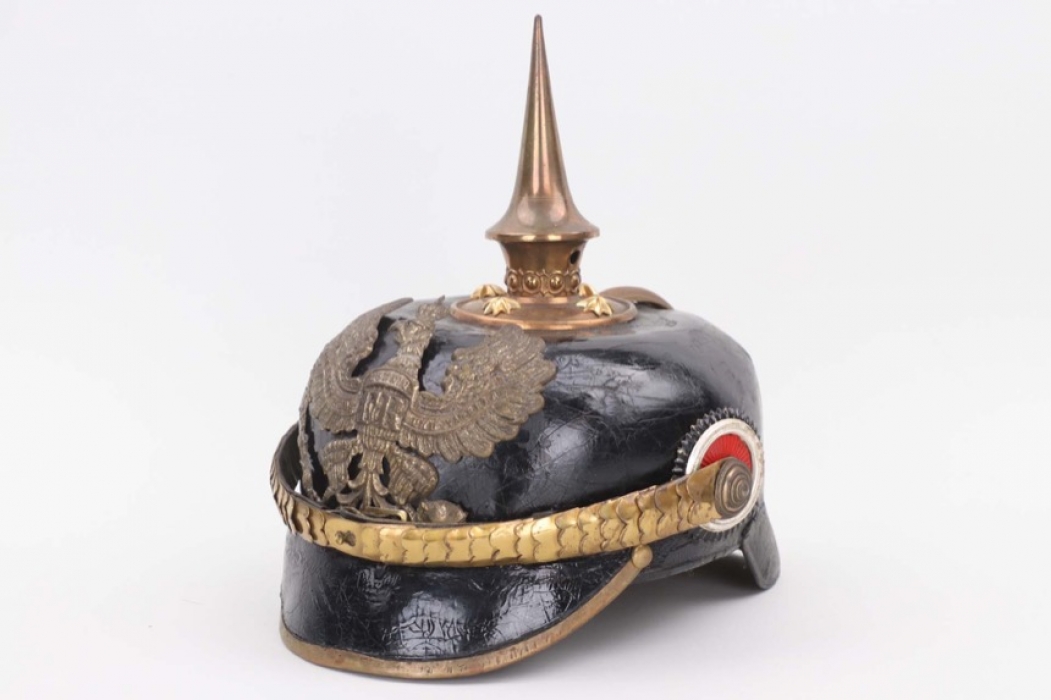 Prussia - M1891 train officer's spike helmet