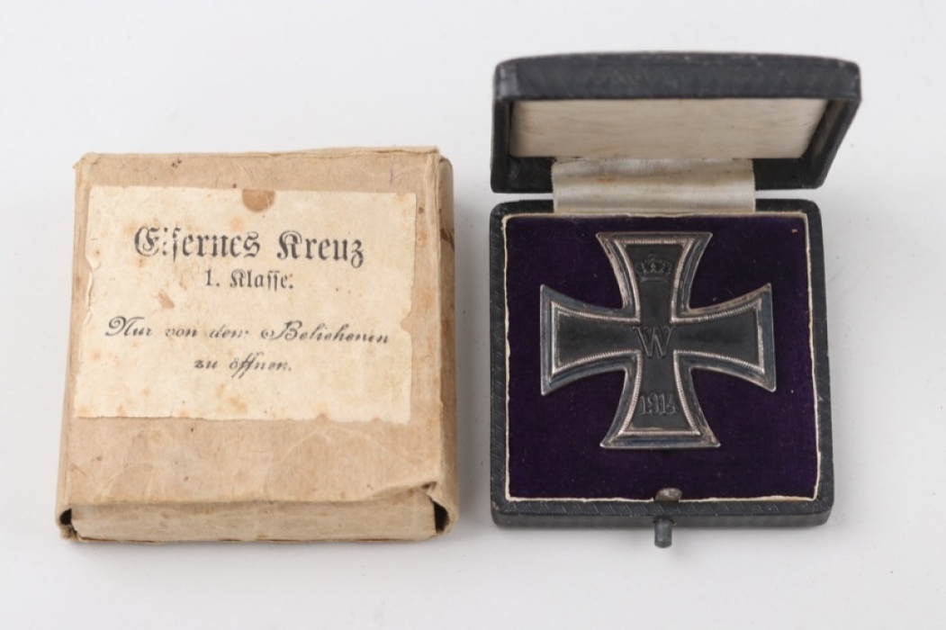 1914 Iron Cross 1st Class in case and outer carton - KO