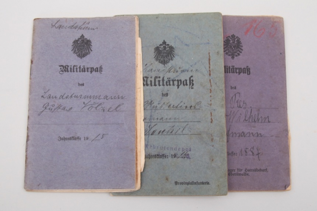 3 x military IDs pre 1918