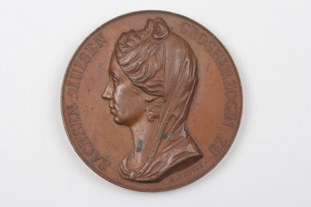 Saxe-Weimar - Jubilee Table Medal on Luise's finest hour 1806