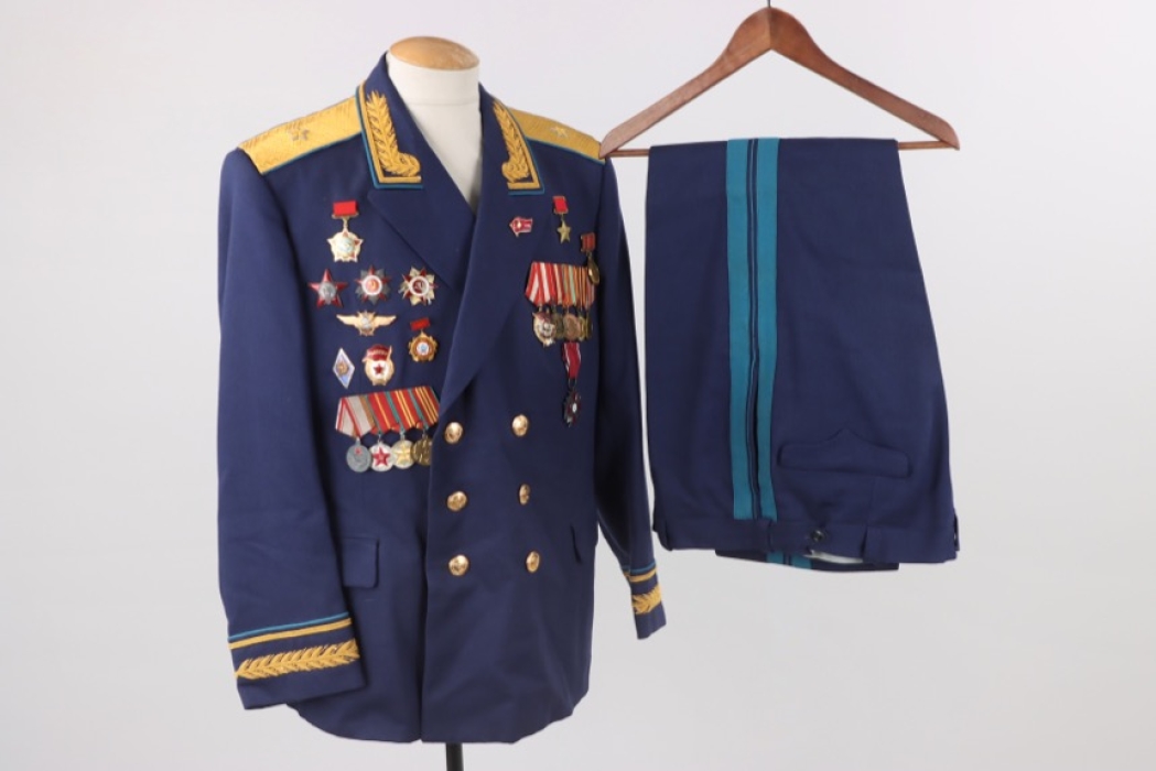 Russia - Tunic with decorations & trousers for an Air Force Brigadier general