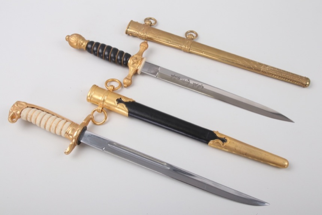 Two Naval officer daggers Thailand & Egypt - WKC