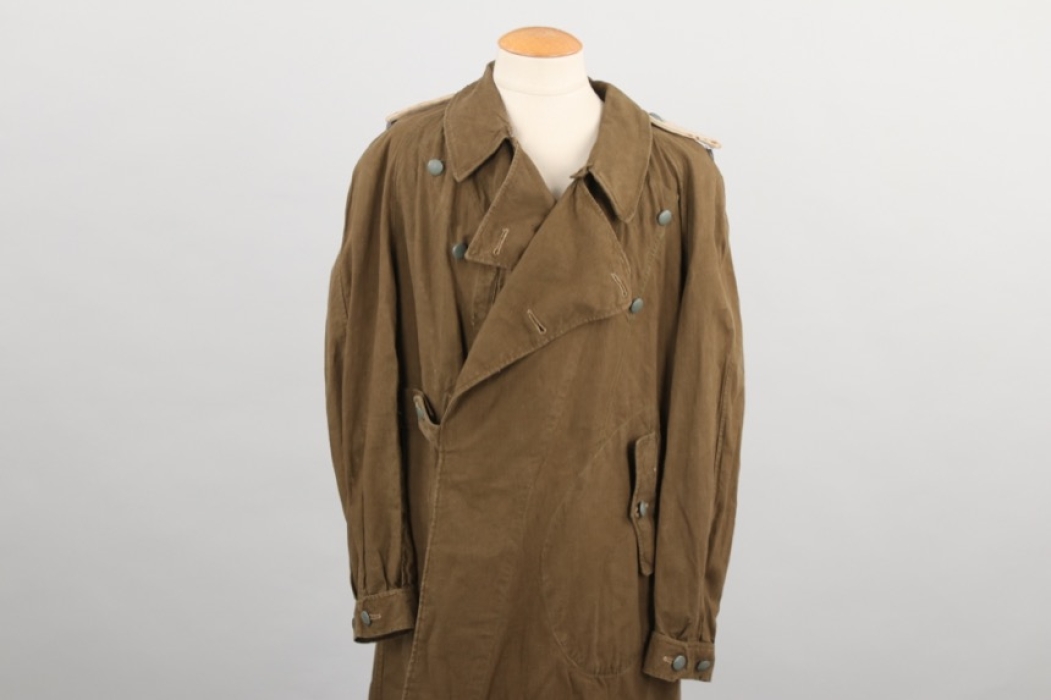 Wehrmacht tropical motorcyclist's coat for an infantry Leutnant