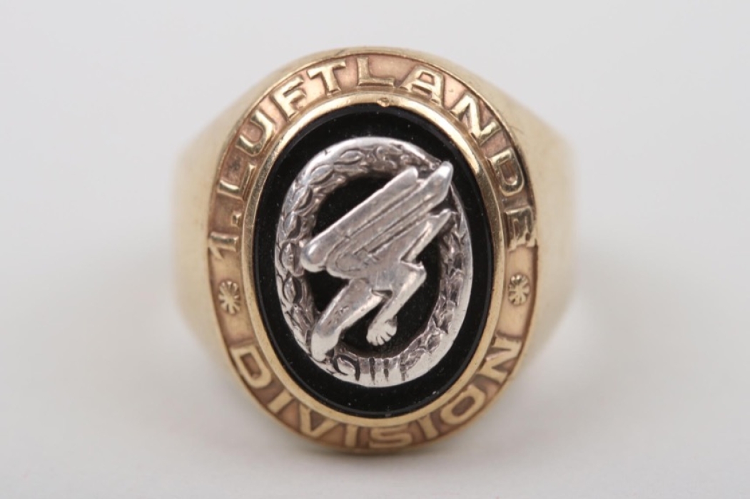 1. Luftlande-Division personal ring - 333 gold