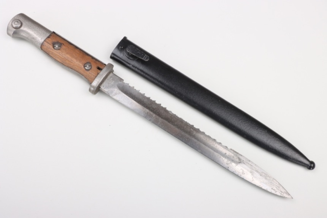 WWI bayonet 84/98 with sawback blade - ERFURT