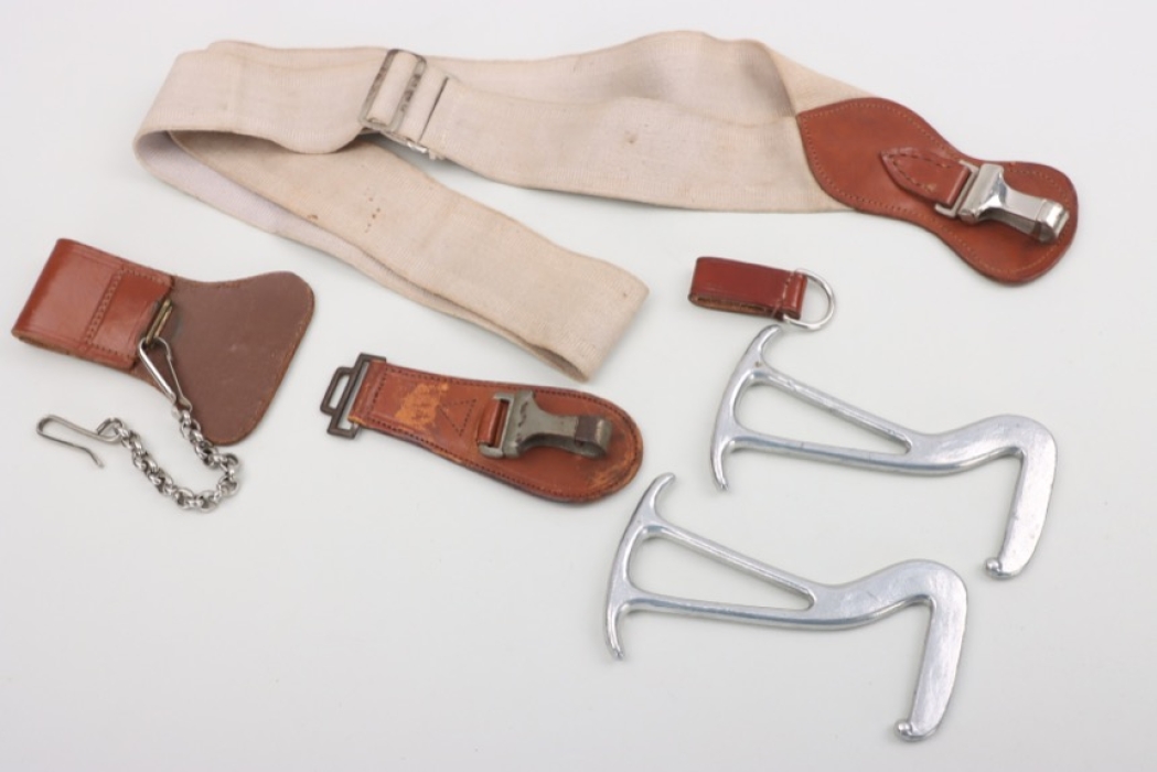 Wehrmacht sabre/sword hangers, boot hooks and a belt loop