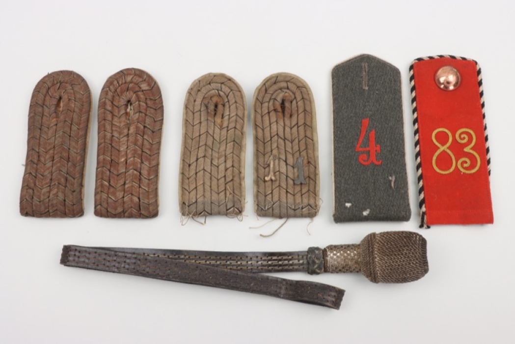 Lot of shoulder boards & sabre/sword portepee