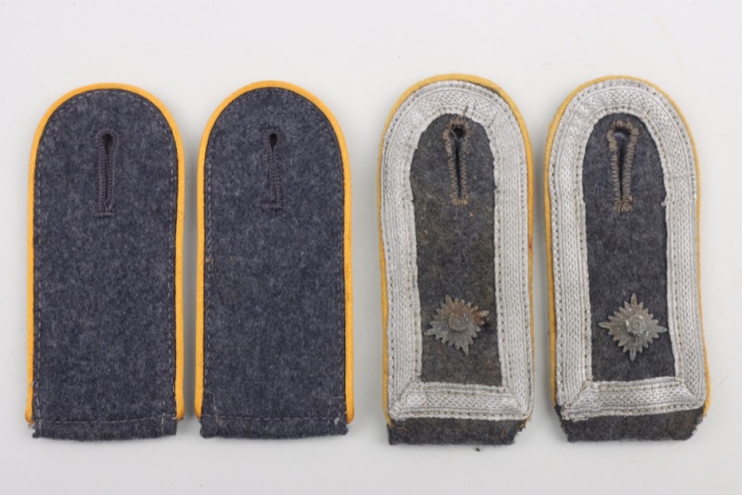 2 x Luftwaffe flying troops shoulder boards - EM & Feldwebel