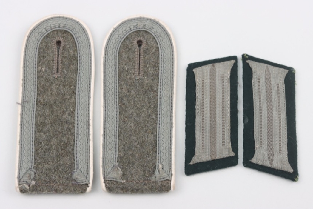 Heer Infanterie collar tabs & shoulder boards M43 for an Unteroffizier