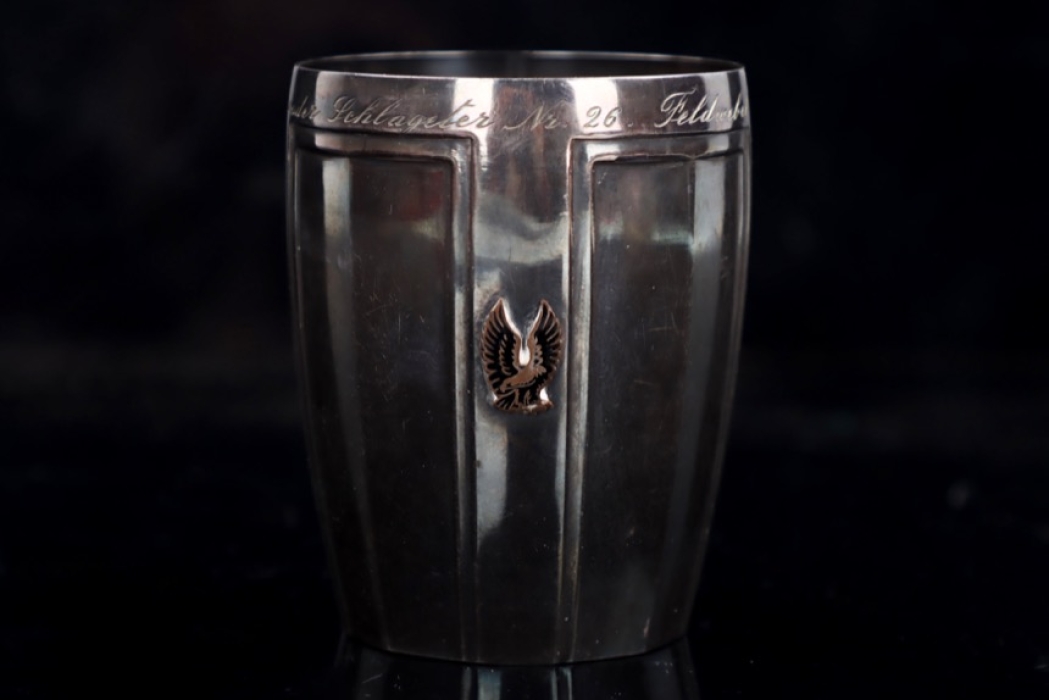 Luftwaffe - Silvered memory cup JG 26 Schlageter