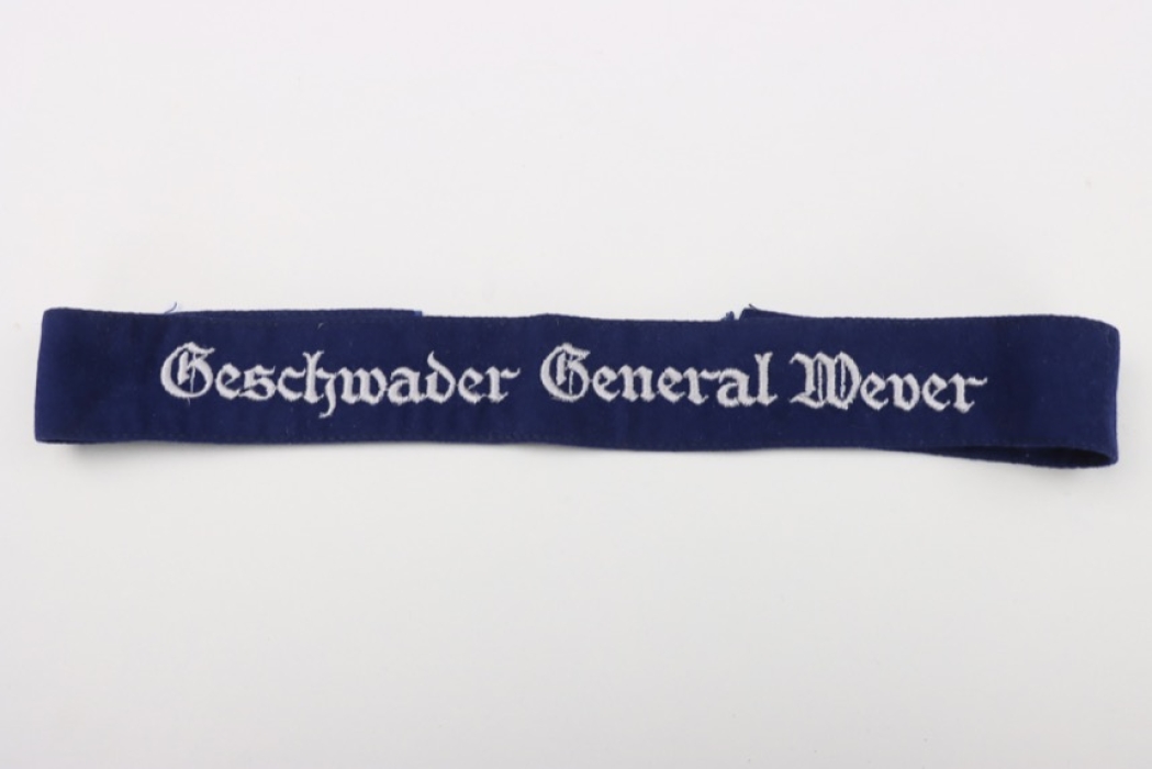 Luftwaffe cuff title "Geschwader General Wever"