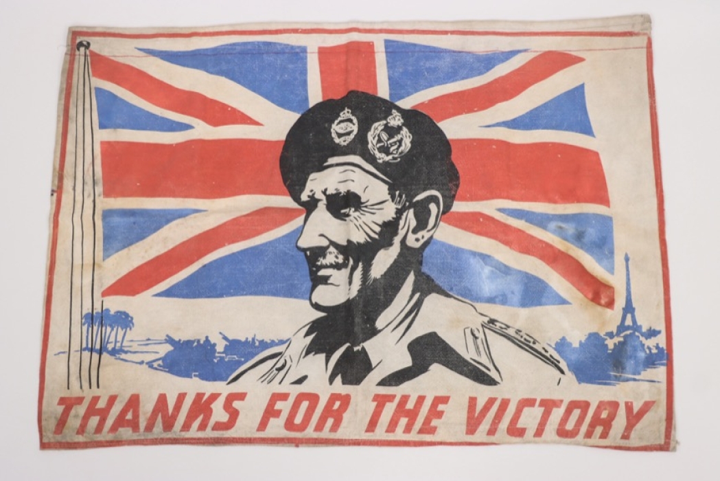 GENERAL BERNARD MONTGOMERY VICTORY BANNER FLAG