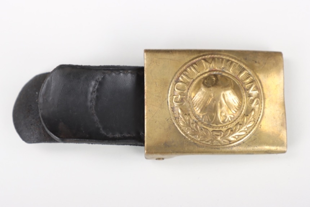 Reichsmarine EM/NCO buckle with leather tab