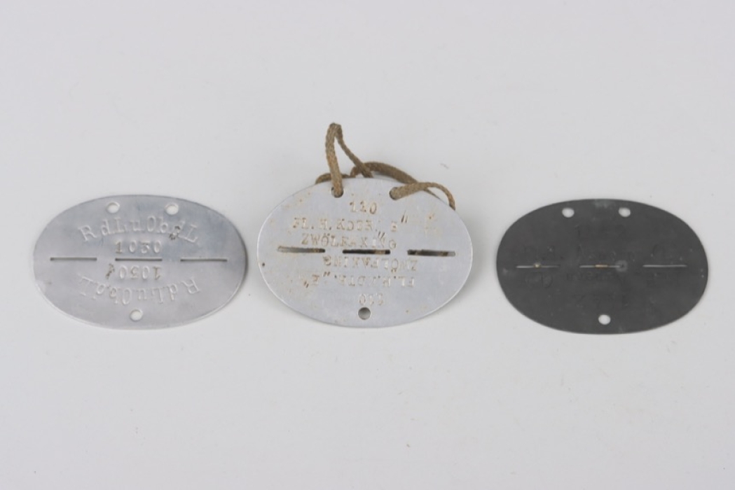 3 + Luftwaffe dog tags