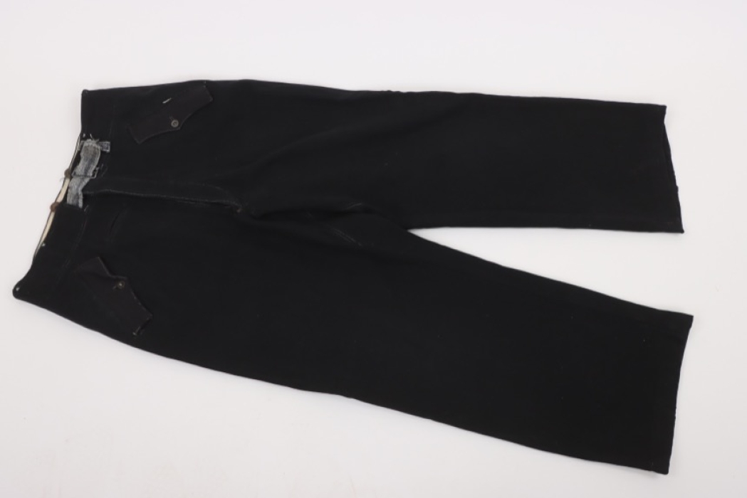 Heer black Panzer trousers