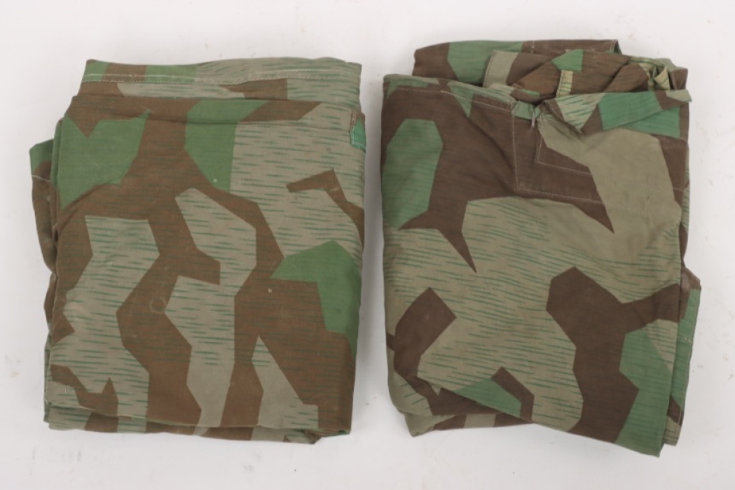 2 x Wehrmacht splinter camo Zeltbahn shelters