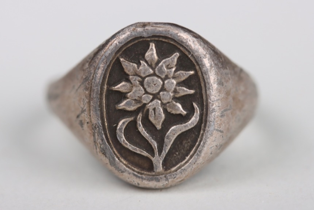 1. Gebirgs-Division Gebirgsjäger Edelweiss ring