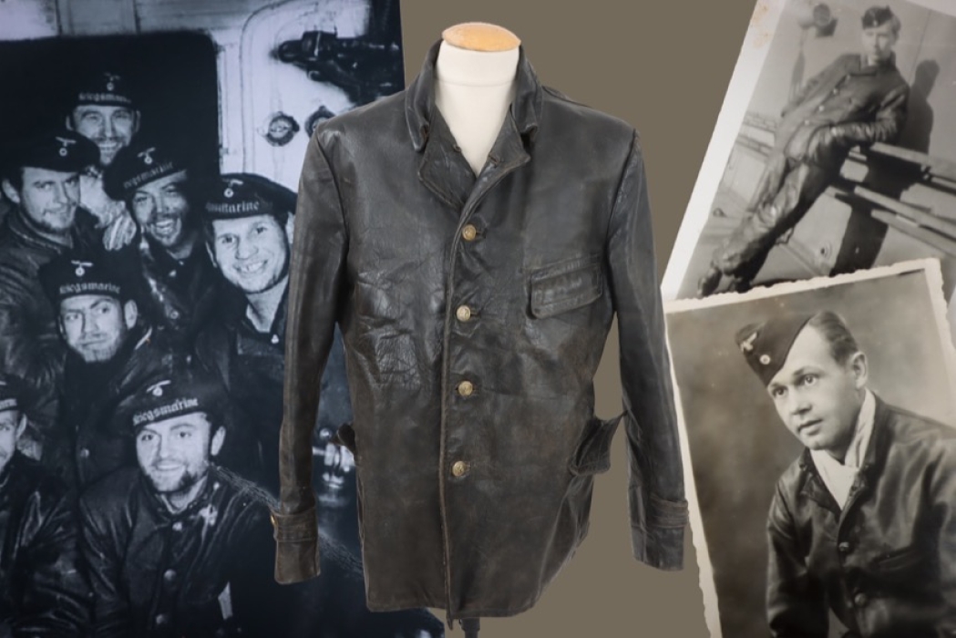 Kriegsmarine leather jacket for machine personnel