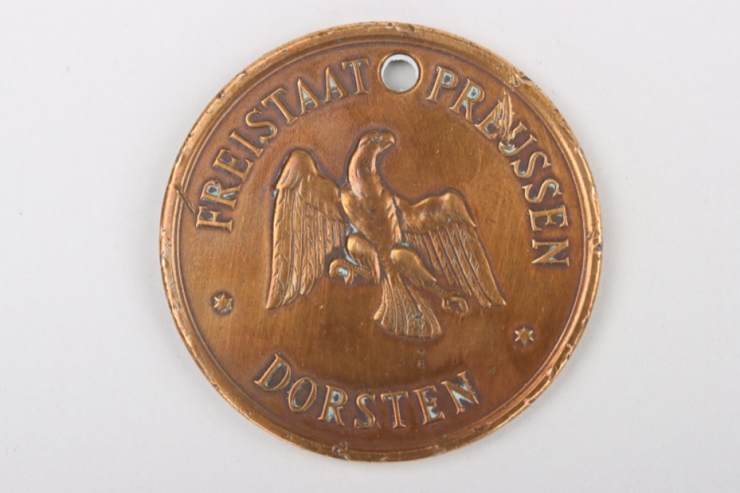 Prussian police warrant disc