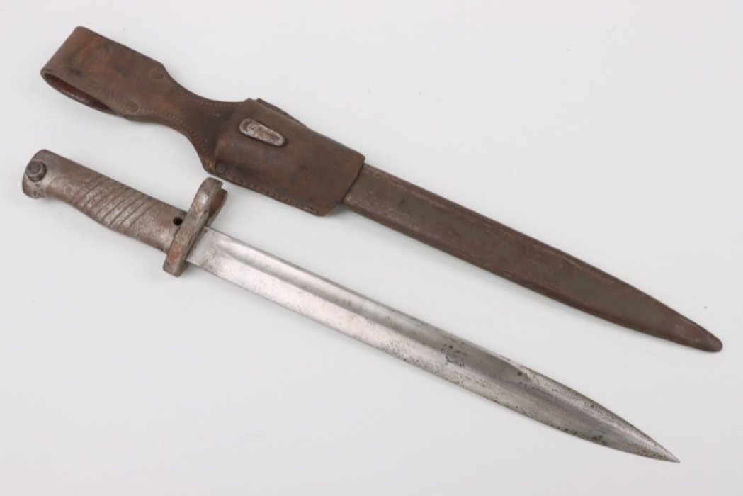 WWI Ersatz bayonet with frog