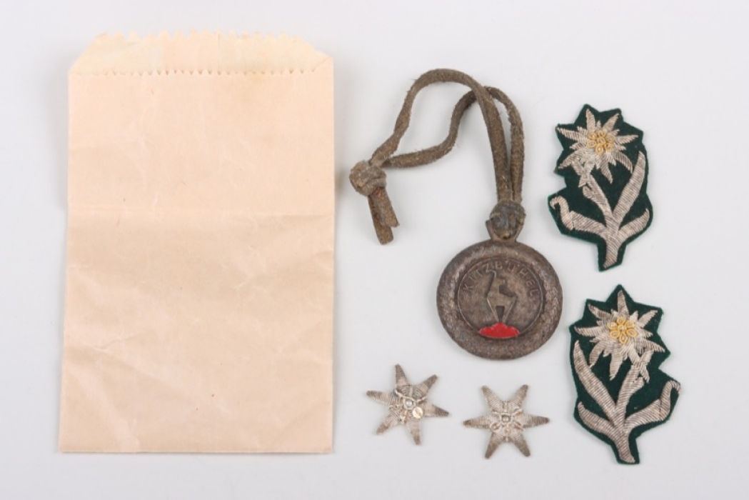 Austria-Hungary - kuk mountain troops officer's insignia lot