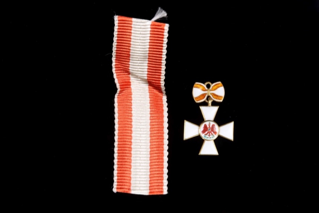 Prussia - Miniature Red Eagle Order Cross 3rd class with bow