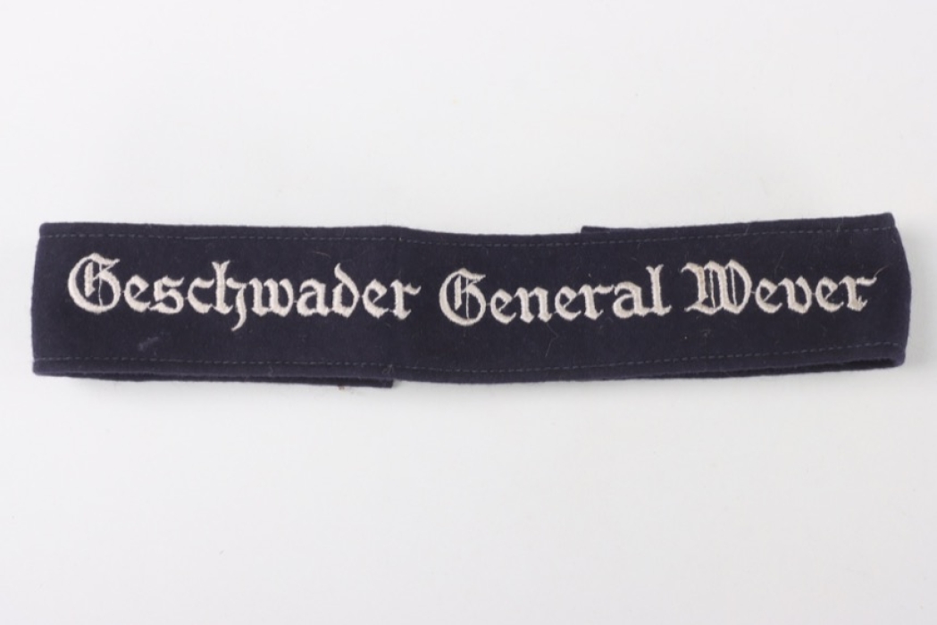 Luftwaffe cuff title "Geschwader General Wever"