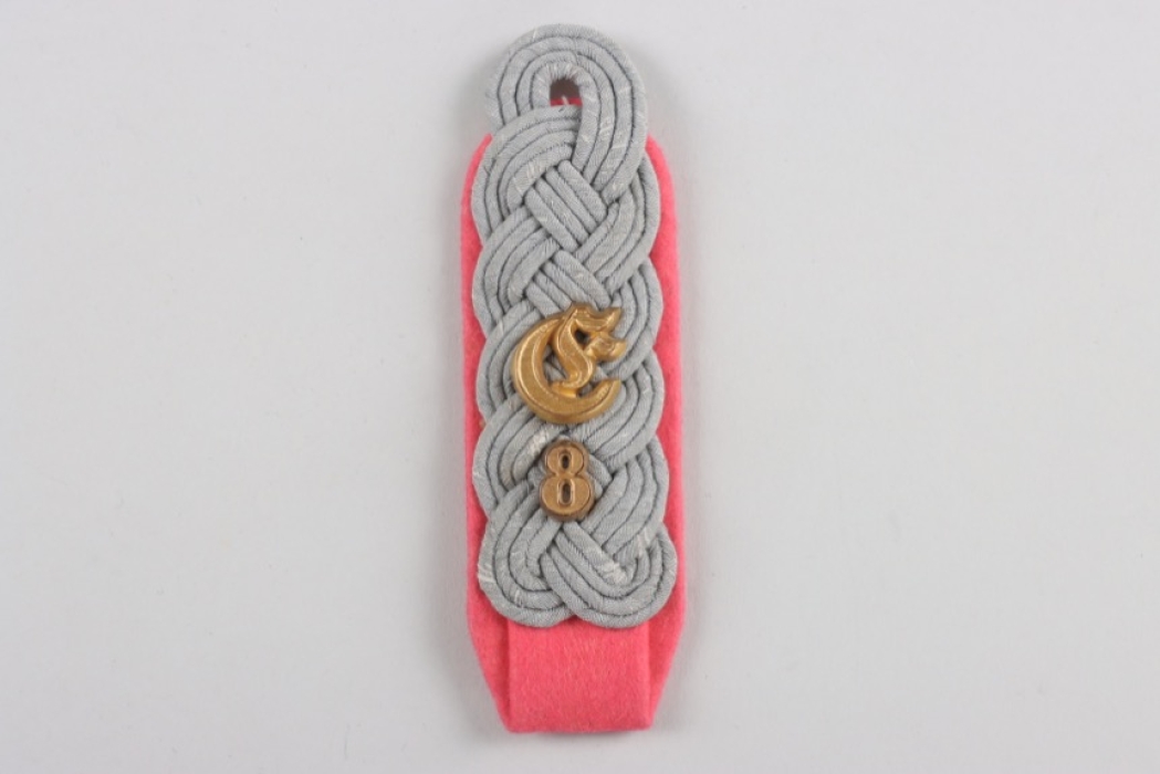 Heer Shoulder board for a Major of Eisenbahn Panzer Zug 8