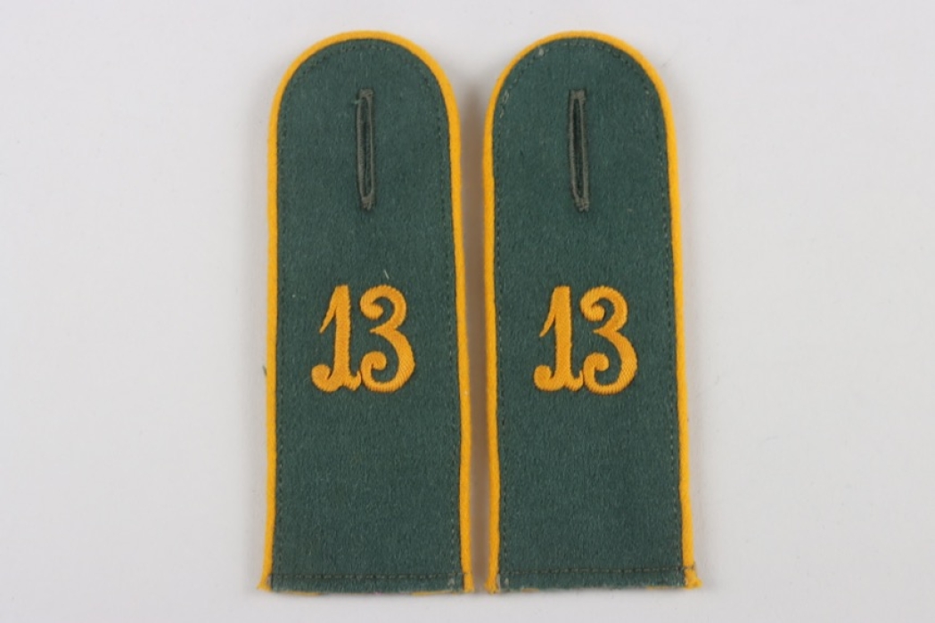 Heer Shoulder straps for EM of Kavallerie Regiment 13