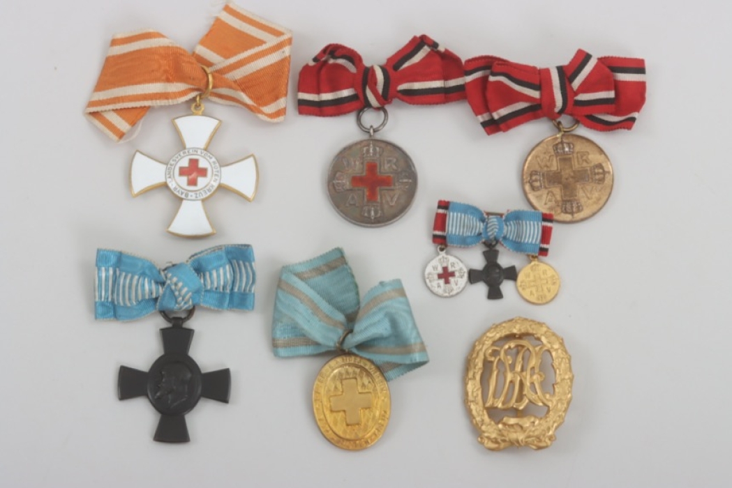 Medal grouping red cross WW1