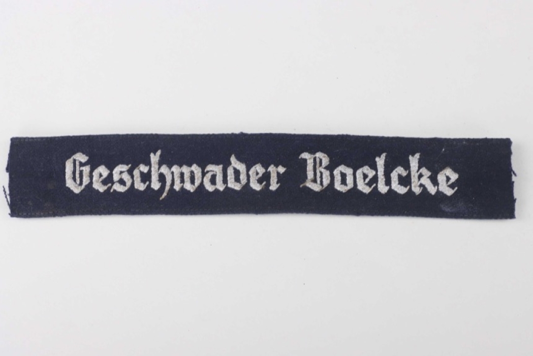 Luftwaffe cuff title "Geschwader Boelcke" for officers