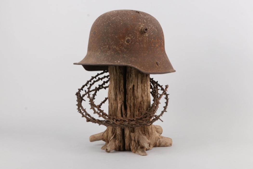 Trench art - Steel Helmet with Wire