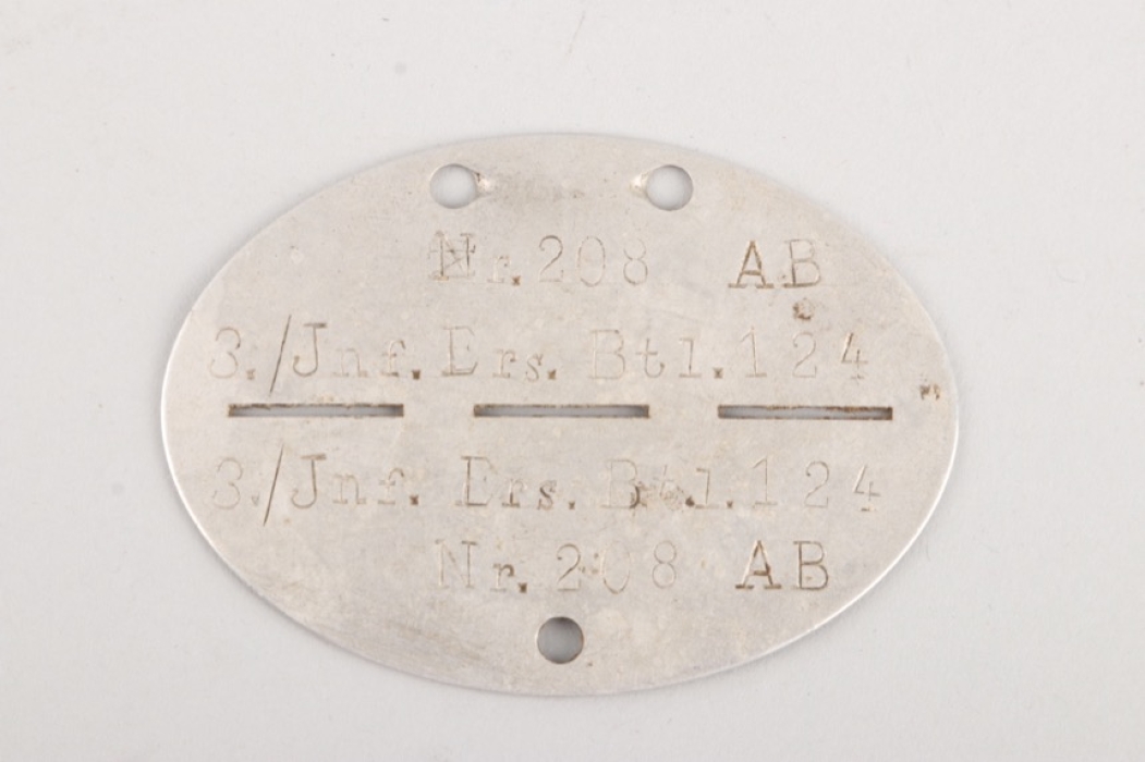 Dog Tag - Inf. Ers. Btl. 124