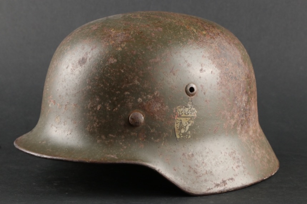 Norwegian M35 Helmet with single decal - NS 66