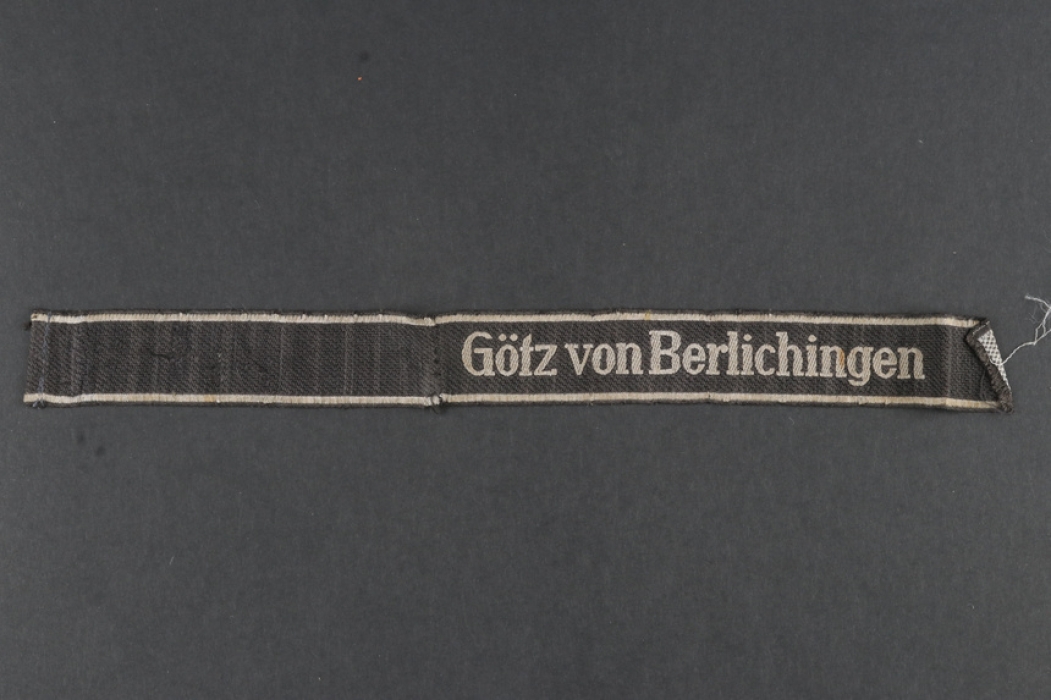 Uniform removed SS cuff title "Götz von Berlichingen"