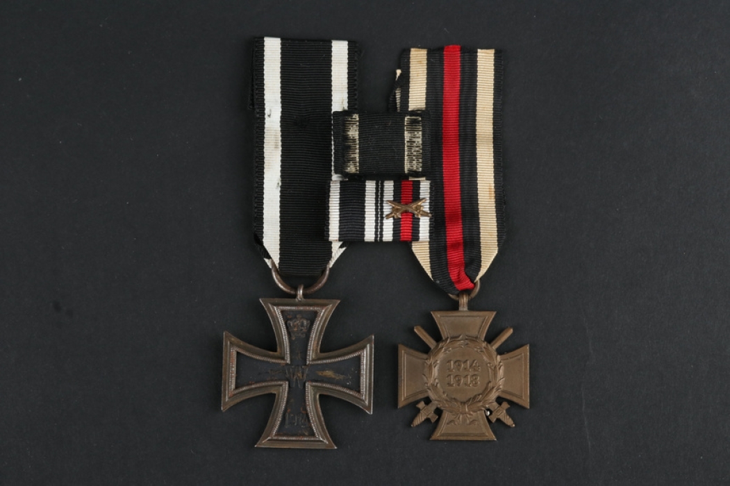 1914 Iron Cross 2nd Class and Hindenburg Cross - MFH & G3