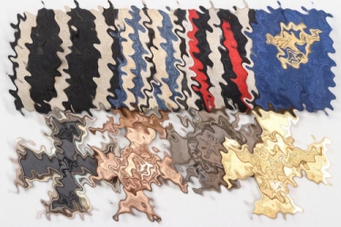 Third Reich police 4-place medal bar