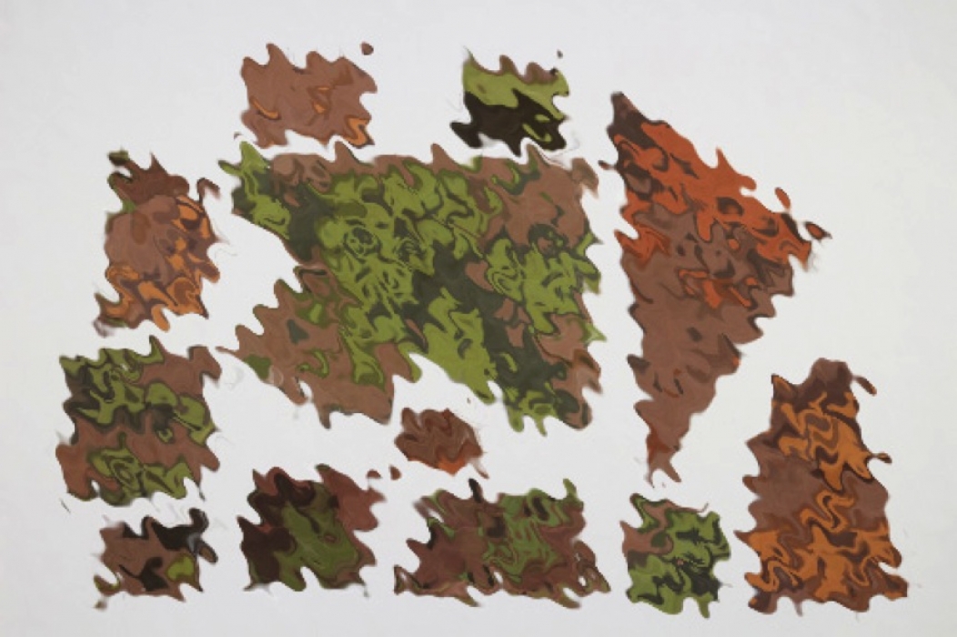 Waffen-SS Oak Leaf camo material 