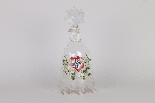 Third Reich patriotic glass carafe 