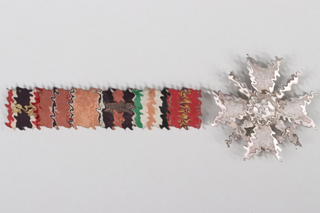 1939 War Merit Cross 1st Class & 6-place ribbon bar