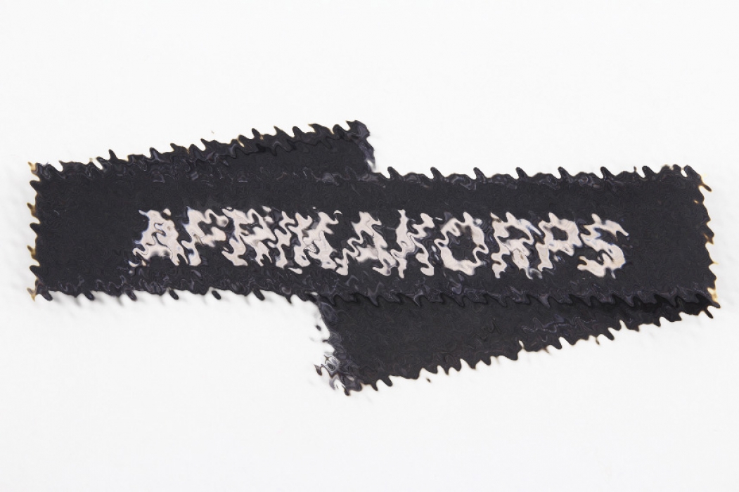 Black AFRIKAKORPS cuffband Panzer 