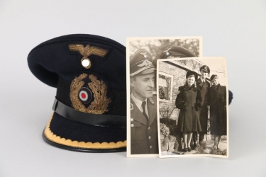 Freiherr v. Buchberger-Eliatscheck - Personal Kriegsmarine Visor Cap 