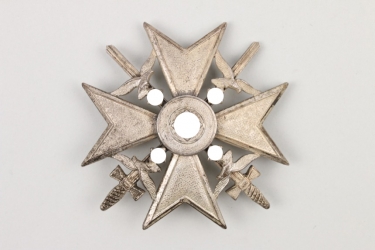 Spanish Cross in silver with swords