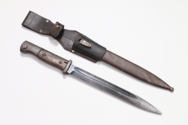 Wehrmacht K98 field bayonet + cavalry frog